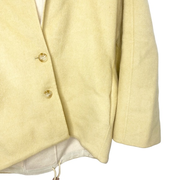 ASM ANNA Wool Coat mustard hooded Excellent condition - Picture 3 of 5